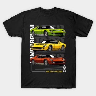 Retro Miura Exotic Car T-Shirt